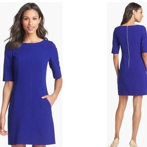 Royal blue Tahari dress with pockets